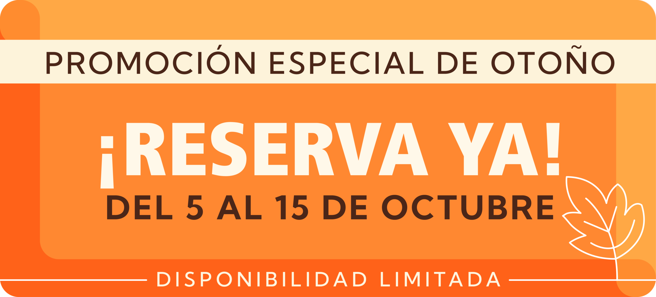 Promoción de otoño Hotel Jardín Tecina